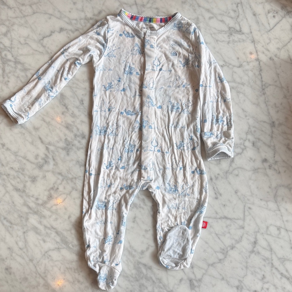 Magnetic Me Disney One-Piece Footed Pajamas - Winnie The Pooh